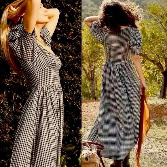Doen Kennedy Black and White Gingham Maxi Dress - Picture 8 of 9